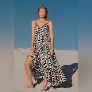 NWT Anthropologie Vineyard Tiered Maxi Dress 18X